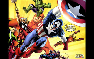 Avengers flying star background shield - the cover free wallpaper