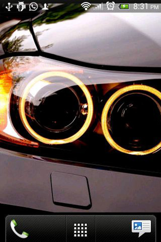Car closeup headlight phone background - rim free wallpaper for mobile