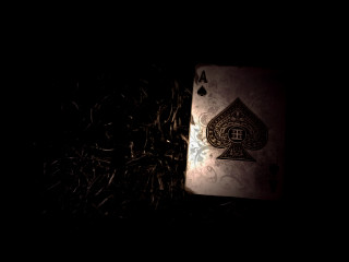 Playing card dark light hay - a pile of hay free wallpaper