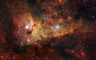 Large cluster stars sky star - a large cluster of stars free wallpaper