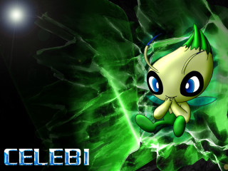 Cartoon greenhair blueeyes flying greenbackground - ejler bille free wallpaper