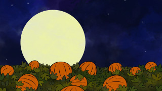 Pumpkin patch full moon cartoon - clark voorhees free wallpaper