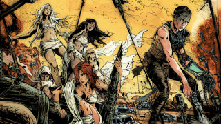 Group people painting man woman - bill sienkiewicz free wallpaper