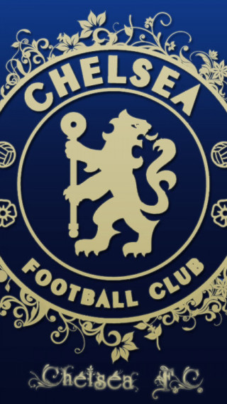 Chelsea lion gold foiling blue - carles delclaux i free wallpaper for mobile