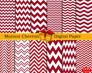 Maroon white chevron paper bow - end free wallpaper for desktop