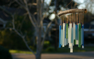 Wind chime tree neighborhood car - bruce munro free wallpaper