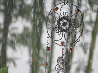 Wind chime tree rain blurry - cindy wright free wallpaper