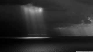 Storm ocean light clouds sunshine 2 - godray free wallpaper