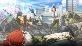 Man laying ground rocks woman - the ground next free wallpaper