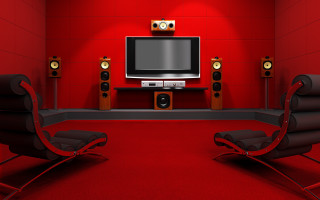 Red wall tv speakers red - speaker free wallpaper