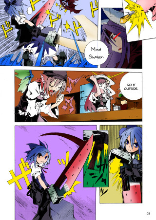 Woman gun man suit tie - a comic strip free wallpaper