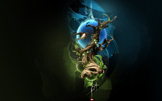 Tree blue globe green plant - a green plant free wallpaper