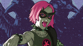 Cartoon woman pink hair black - benjamin marra free wallpaper