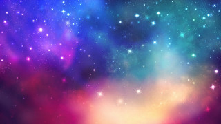 Colorful space stars dust blue - star and dust free wallpaper