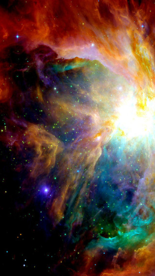 Colorful star cluster space stars - star and dust free wallpaper