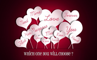 Hearts which one you choose - a bunch of hearts free wallpaper