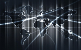 World map lines dots surface - a world map free wallpaper