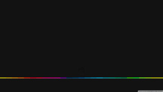 Black background rainbow line person - smooth gradient free wallpaper for desktop