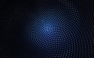 Blue background circular design black 2 - kinetic pointillism free wallpaper