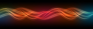Colorful wave light black red 3 - a colorful wave of light free wallpaper