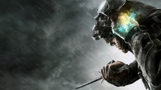 Man holding sword dark sky 2 - a dark sky free wallpaper