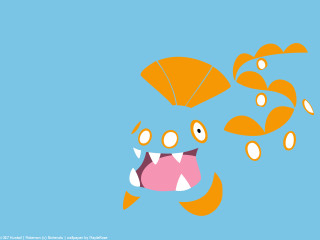Cartoon fish teeth umbrella flying - lostfish free wallpaper