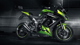 Green black motorcycle garage night - a garage area free wallpaper
