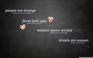 Blackboard words women faces image - a blackboard free wallpaper