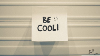 Be cool sign wall smiley - cool free wallpaper