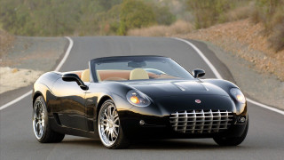 Black sports car driving forest 2 - a red top free wallpaper