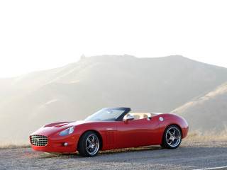 Red sports car mountain range 8 - the side of a road near a mountain range free wallpaper