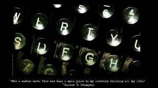 Typewriter quote weird depth moon - weird free wallpaper