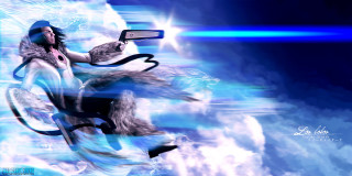 Woman mirror monkey back tail - a tail free wallpaper