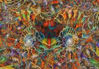 Colorful abstract painting different colors - many different color and shapes free wallpaper