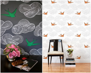 Chair wall birds vase flowers - a vase of flowers free wallpaper