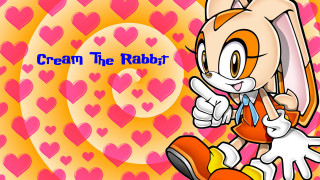 Cartoon character heart background cream - cream free wallpaper