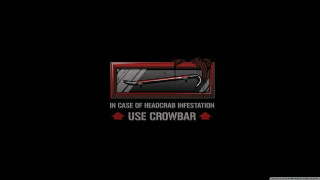 Black background red arrow left - doc hammer free wallpaper