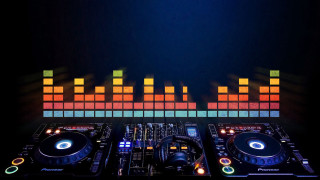 Dj mixing station rainbow equalizer - a dj free wallpaper
