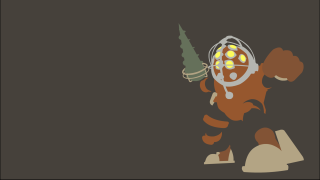 Cartoon character light tree background - biopunk free wallpaper