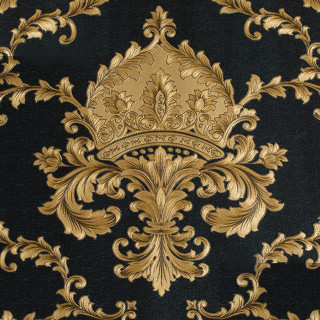Black gold rococo crown constellation - a gold design free wallpaper