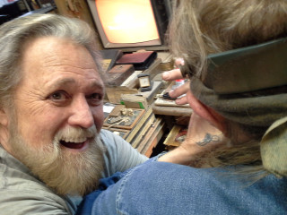 Man beard blindfold looking woman - stanley artgermm free wallpaper