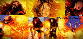 Woman bikini fire flames background - a sery of photos free wallpaper for desktop