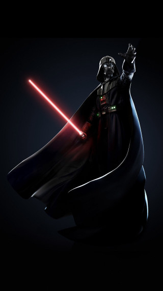 Darth vader dark background red - light free wallpaper for mobile