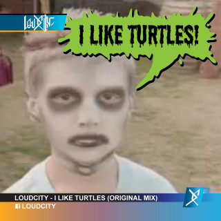 Fake face speech bubble turtles - original free wallpaper