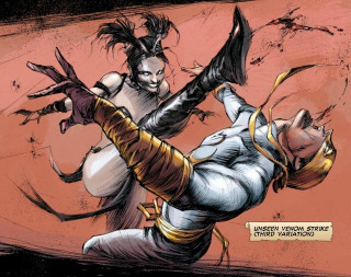 Comic character dragged another character - a comic character free wallpaper