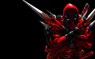 Deadpool character swords red hoodie 3 - a deadpool character free wallpaper