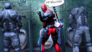 Deadpool cartoon gun comic bubble - marvel comic free wallpaper