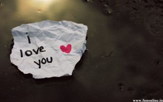 Heart paper i love you 3 - a surface free wallpaper