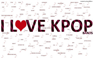 Kpop love music notes red - music note free wallpaper
