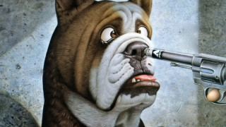 Dog gun mouth gun mouth - don maitz free wallpaper
